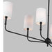 Myhouse Lighting Visual Comfort Studio - 3609306-112 - Six Light Chandelier - Foxdale - Midnight Black