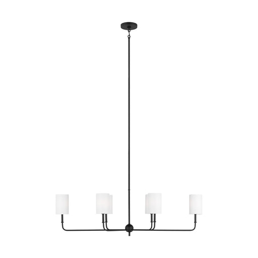 Myhouse Lighting Visual Comfort Studio - 3609306-112 - Six Light Chandelier - Foxdale - Midnight Black