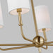 Myhouse Lighting Visual Comfort Studio - 3609306-848 - Six Light Chandelier - Foxdale - Satin Brass