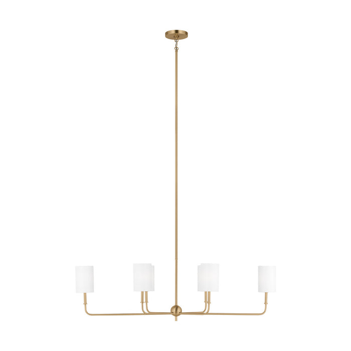 Myhouse Lighting Visual Comfort Studio - 3609306-848 - Six Light Chandelier - Foxdale - Satin Brass