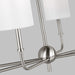 Myhouse Lighting Visual Comfort Studio - 3609306-962 - Six Light Chandelier - Foxdale - Brushed Nickel