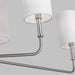 Myhouse Lighting Visual Comfort Studio - 3609306-962 - Six Light Chandelier - Foxdale - Brushed Nickel