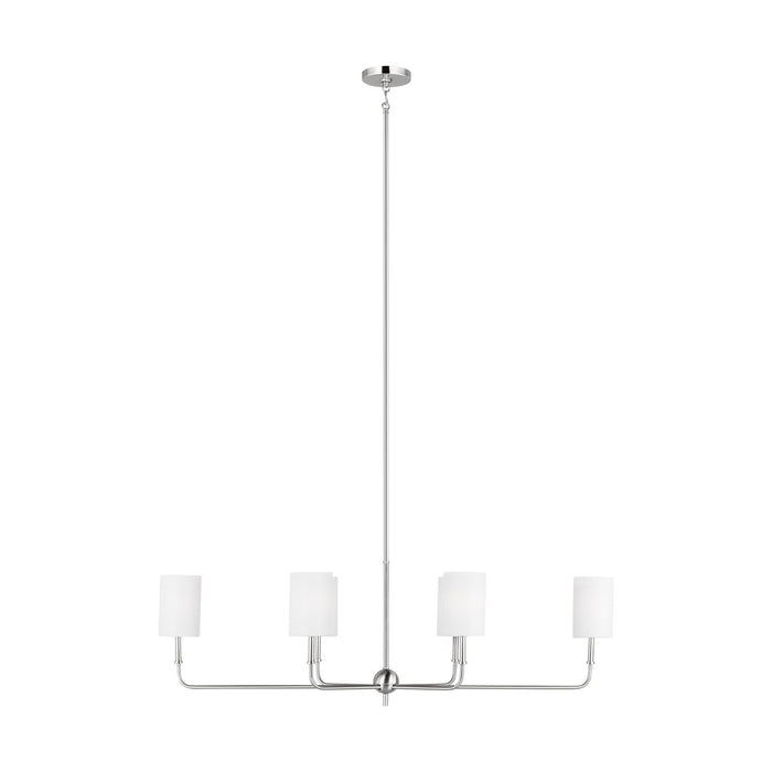 Myhouse Lighting Visual Comfort Studio - 3609306-962 - Six Light Chandelier - Foxdale - Brushed Nickel