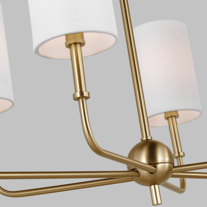 Myhouse Lighting Visual Comfort Studio - 3609306EN-848 - LED Chandelier - Foxdale - Satin Brass