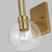 Myhouse Lighting Visual Comfort Studio - 4155701-848 - One Light Bath Vanity - Codyn - Satin Brass