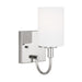 Myhouse Lighting Visual Comfort Studio - 4157101-05 - One Light Bath Vanity - Oak Moore - Chrome