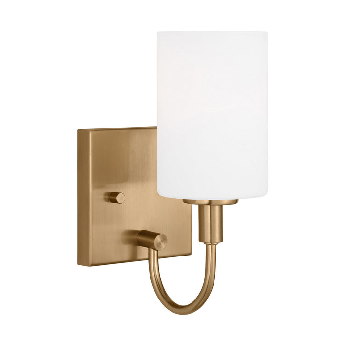 Myhouse Lighting Visual Comfort Studio - 4157101-848 - One Light Bath Vanity - Oak Moore - Satin Brass