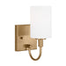 Myhouse Lighting Visual Comfort Studio - 4157101-848 - One Light Bath Vanity - Oak Moore - Satin Brass