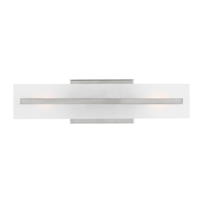 Myhouse Lighting Visual Comfort Studio - 4454302-962 - Two Light Bath Vanity - Dex - Brushed Nickel