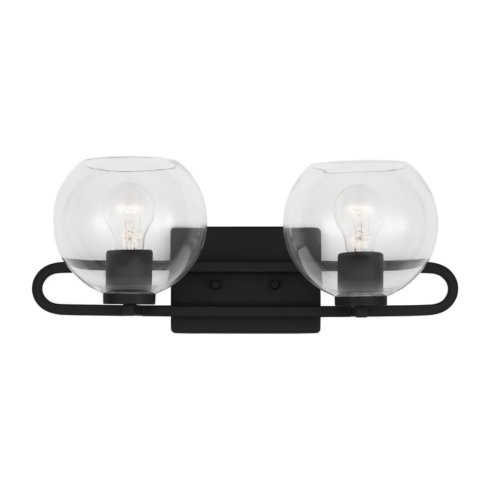 Myhouse Lighting Visual Comfort Studio - 4455702-112 - Two Light Bath Vanity - Codyn - Midnight Black