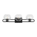 Myhouse Lighting Visual Comfort Studio - 4455703-112 - Three Light Bath Vanity - Codyn - Midnight Black