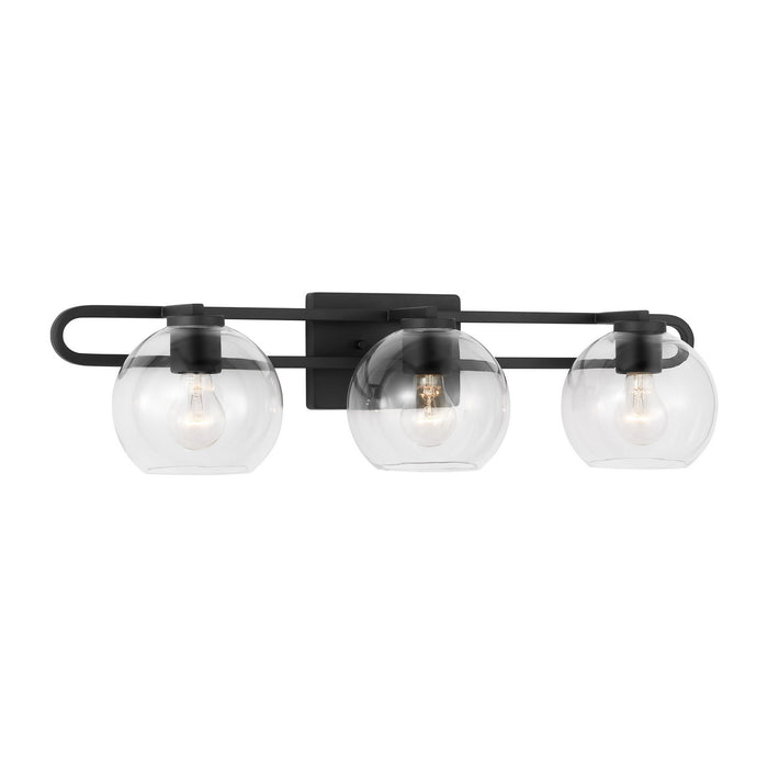 Myhouse Lighting Visual Comfort Studio - 4455703-112 - Three Light Bath Vanity - Codyn - Midnight Black