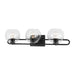 Myhouse Lighting Visual Comfort Studio - 4455703-112 - Three Light Bath Vanity - Codyn - Midnight Black