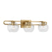 Myhouse Lighting Visual Comfort Studio - 4455703-848 - Three Light Bath Vanity - Codyn - Satin Brass