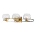 Myhouse Lighting Visual Comfort Studio - 4455703-848 - Three Light Bath Vanity - Codyn - Satin Brass