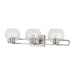 Myhouse Lighting Visual Comfort Studio - 4455703-962 - Three Light Bath Vanity - Codyn - Brushed Nickel