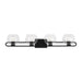 Myhouse Lighting Visual Comfort Studio - 4455704-112 - Four Light Bath Vanity - Codyn - Midnight Black