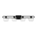 Myhouse Lighting Visual Comfort Studio - 4455704-112 - Four Light Bath Vanity - Codyn - Midnight Black