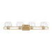 Myhouse Lighting Visual Comfort Studio - 4455704-848 - Four Light Bath Vanity - Codyn - Satin Brass