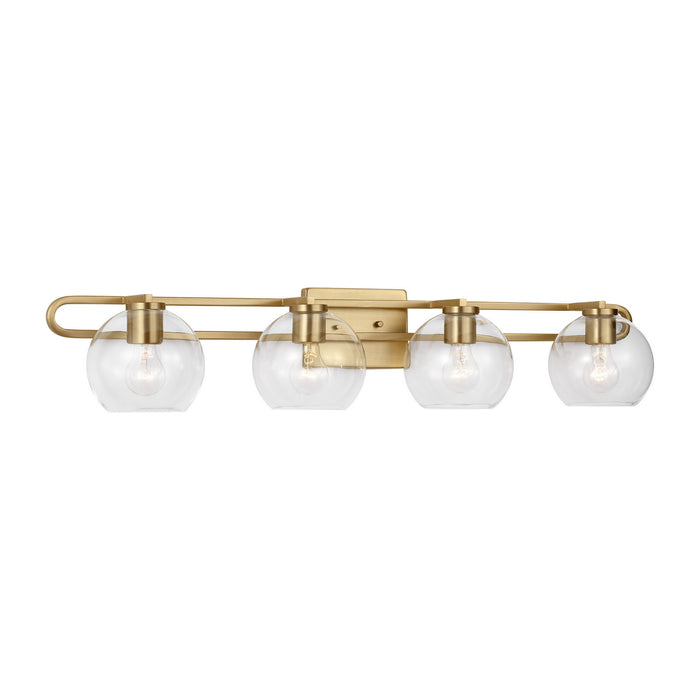 Myhouse Lighting Visual Comfort Studio - 4455704-848 - Four Light Bath Vanity - Codyn - Satin Brass