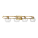 Myhouse Lighting Visual Comfort Studio - 4455704-848 - Four Light Bath Vanity - Codyn - Satin Brass