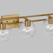 Myhouse Lighting Visual Comfort Studio - 4455704-848 - Four Light Bath Vanity - Codyn - Satin Brass