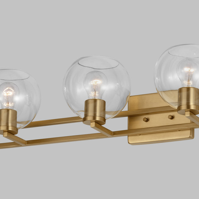 Myhouse Lighting Visual Comfort Studio - 4455704-848 - Four Light Bath Vanity - Codyn - Satin Brass