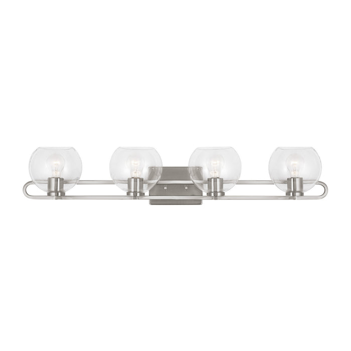 Myhouse Lighting Visual Comfort Studio - 4455704-962 - Four Light Bath Vanity - Codyn - Brushed Nickel