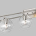 Myhouse Lighting Visual Comfort Studio - 4455704-962 - Four Light Bath Vanity - Codyn - Brushed Nickel