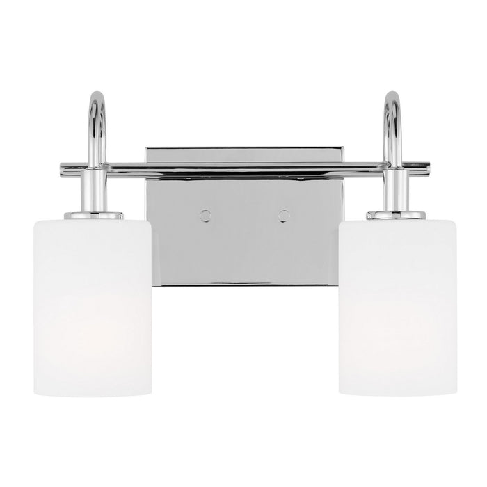 Myhouse Lighting Visual Comfort Studio - 4457102-05 - Two Light Bath Vanity - Oak Moore - Chrome