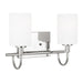 Myhouse Lighting Visual Comfort Studio - 4457102-05 - Two Light Bath Vanity - Oak Moore - Chrome