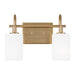 Myhouse Lighting Visual Comfort Studio - 4457102EN3-848 - LED Bath Wall Sconce - Oak Moore - Satin Brass