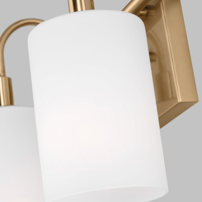 Myhouse Lighting Visual Comfort Studio - 4457102EN3-848 - LED Bath Wall Sconce - Oak Moore - Satin Brass