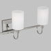 Myhouse Lighting Visual Comfort Studio - 4457103-05 - Three Light Bath Vanity - Oak Moore - Chrome