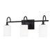 Myhouse Lighting Visual Comfort Studio - 4457103-112 - Three Light Bath Vanity - Oak Moore - Midnight Black