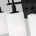 Myhouse Lighting Visual Comfort Studio - 4457103-112 - Three Light Bath Vanity - Oak Moore - Midnight Black