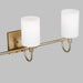 Myhouse Lighting Visual Comfort Studio - 4457103-848 - Three Light Bath Vanity - Oak Moore - Satin Brass