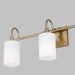 Myhouse Lighting Visual Comfort Studio - 4457103-848 - Three Light Bath Vanity - Oak Moore - Satin Brass