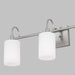 Myhouse Lighting Visual Comfort Studio - 4457103-962 - Three Light Bath Vanity - Oak Moore - Brushed Nickel