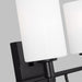 Myhouse Lighting Visual Comfort Studio - 4457104-112 - Four Light Bath Vanity - Oak Moore - Midnight Black