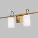 Myhouse Lighting Visual Comfort Studio - 4457104-848 - Four Light Bath Vanity - Oak Moore - Satin Brass