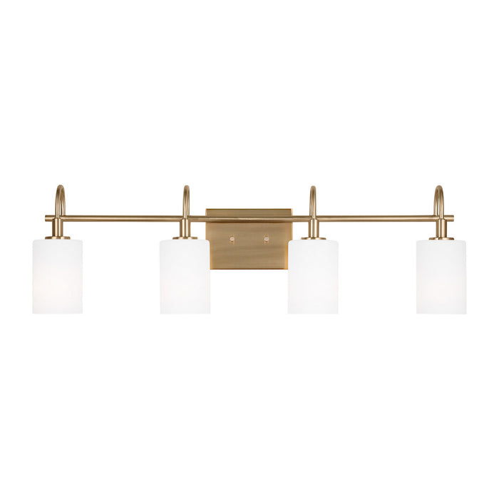 Myhouse Lighting Visual Comfort Studio - 4457104EN3-848 - LED Bath Wall Sconce - Oak Moore - Satin Brass