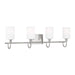 Myhouse Lighting Visual Comfort Studio - 4457104EN3-962 - LED Bath Wall Sconce - Oak Moore - Brushed Nickel