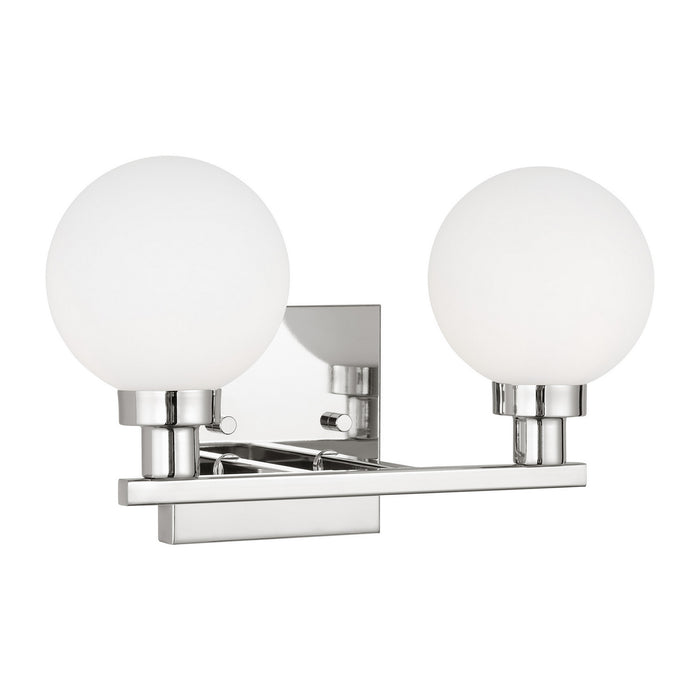 Myhouse Lighting Visual Comfort Studio - 4461602-05 - Two Light Bath Vanity - Clybourn - Chrome