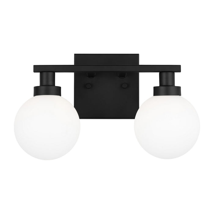 Myhouse Lighting Visual Comfort Studio - 4461602-112 - Two Light Bath Vanity - Clybourn - Midnight Black