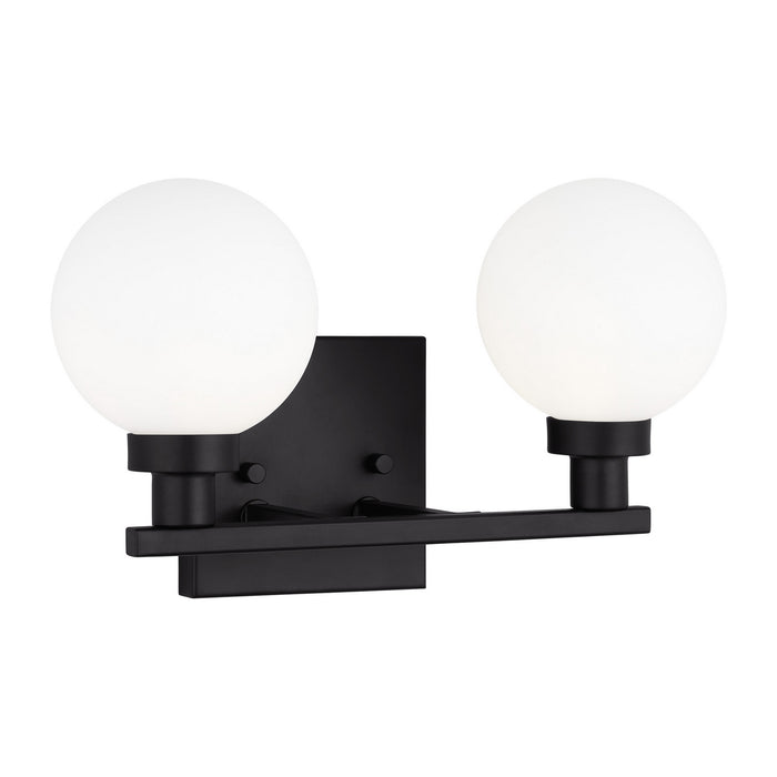 Myhouse Lighting Visual Comfort Studio - 4461602-112 - Two Light Bath Vanity - Clybourn - Midnight Black