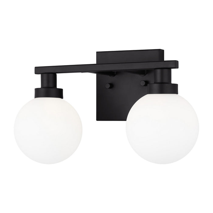 Myhouse Lighting Visual Comfort Studio - 4461602-112 - Two Light Bath Vanity - Clybourn - Midnight Black