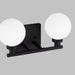 Myhouse Lighting Visual Comfort Studio - 4461602-112 - Two Light Bath Vanity - Clybourn - Midnight Black