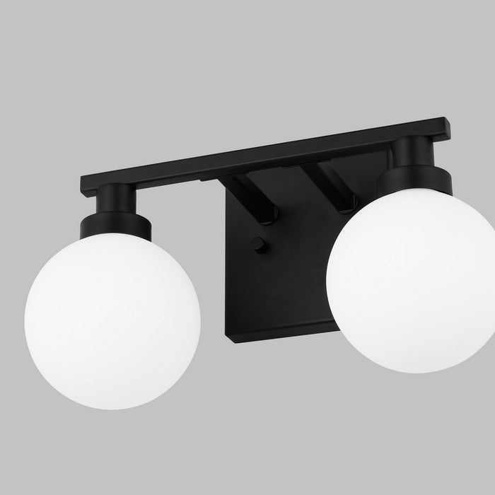 Myhouse Lighting Visual Comfort Studio - 4461602-112 - Two Light Bath Vanity - Clybourn - Midnight Black