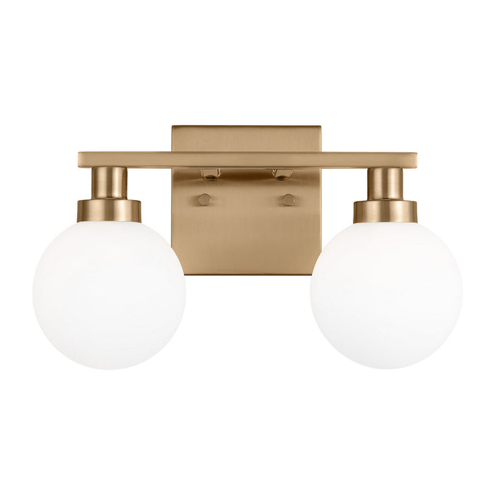 Myhouse Lighting Visual Comfort Studio - 4461602-848 - Two Light Bath Vanity - Clybourn - Satin Brass